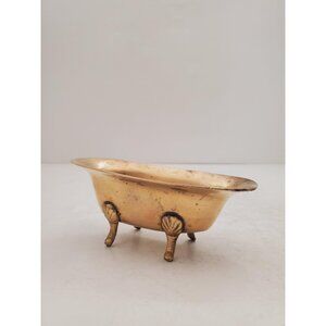 Vintage 1950s / BRASS SOAP DISH / Solid Brass Soap Holder Soap Dispenser…